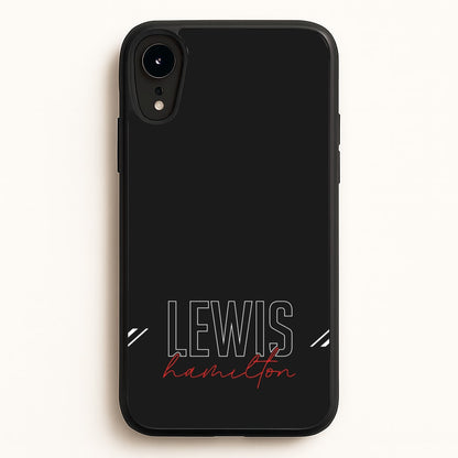 Racer Stripes Hamilton  - F1 Phone Case for iPhone XR