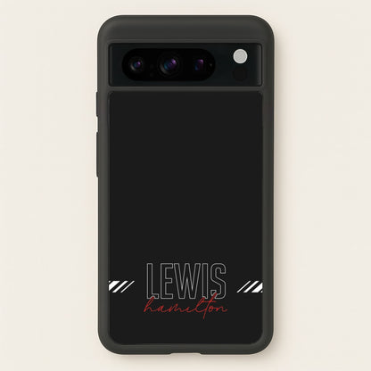 Racer Stripes Hamilton  - F1 Phone Case for Google Pixel 8 Pro