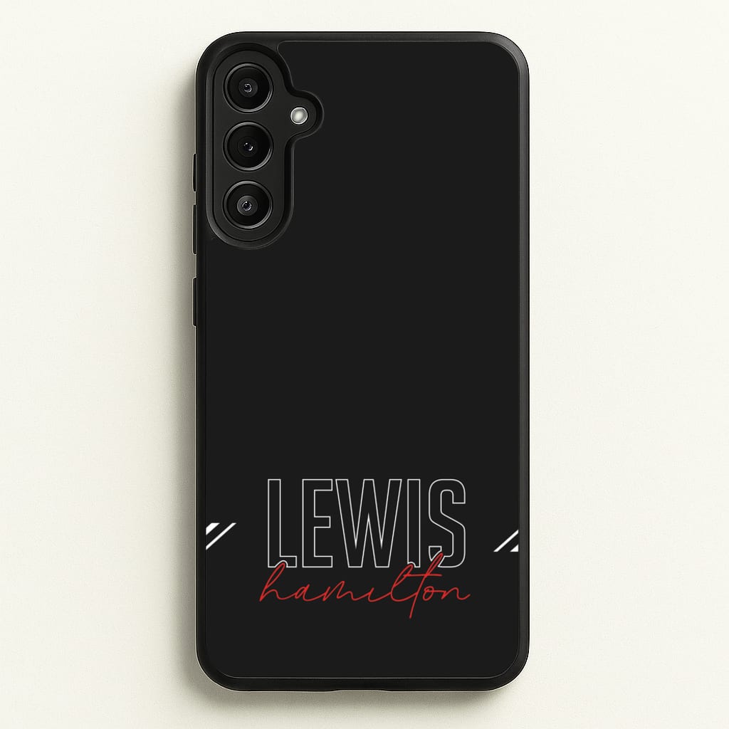 Racer Stripes Hamilton  - F1 Phone Case for Galaxy A34