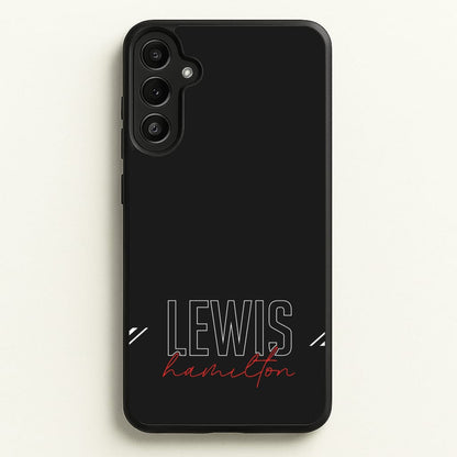 Racer Stripes Hamilton  - F1 Phone Case for Galaxy A34