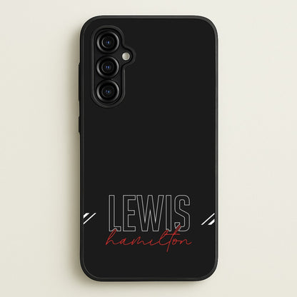 Racer Stripes Hamilton  - F1 Phone Case for Galaxy A54