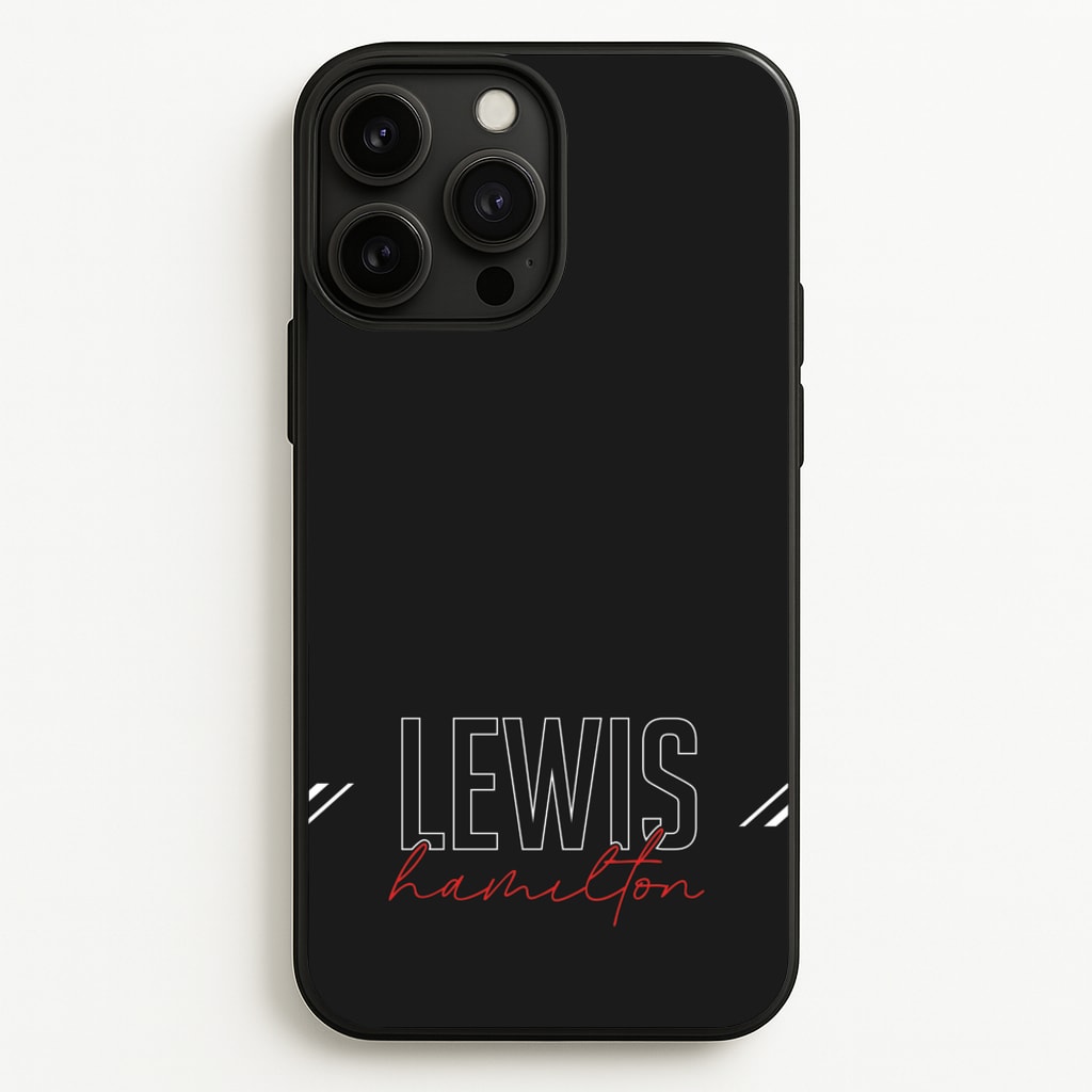 Racer Stripes Hamilton  - F1 Phone Case for iPhone 13 Pro Max