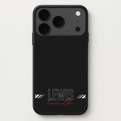 Racer Stripes Hamilton Phone Case for iPhone 17 Pro Max
