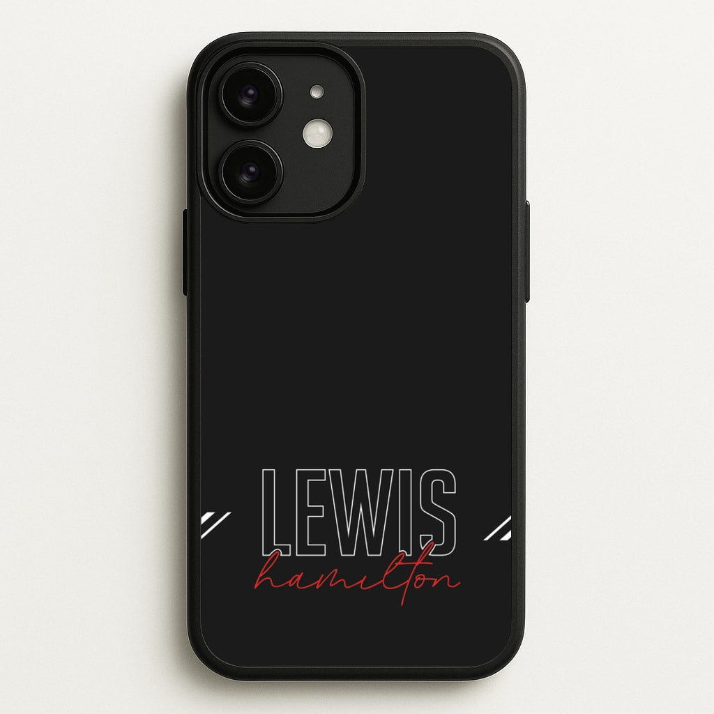 Racer Stripes Hamilton  - F1 Phone Case for iPhone 11