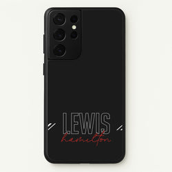 Racer Stripes Hamilton  - F1 Phone Case for Galaxy S21 Ultra