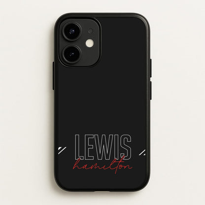 Racer Stripes Hamilton  - F1 Phone Case for iPhone 12 Mini
