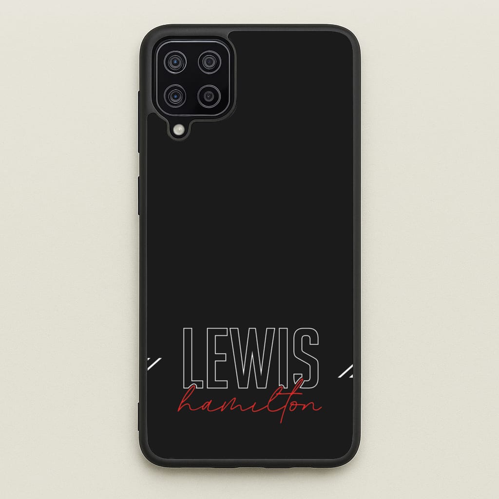 Racer Stripes Hamilton  - F1 Phone Case for Galaxy A12