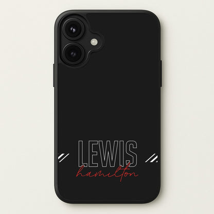 Racer Stripes Hamilton Phone Case for iPhone 17