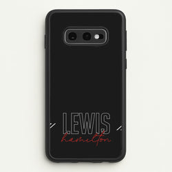 Racer Stripes Hamilton  - F1 Phone Case for Galaxy S10e