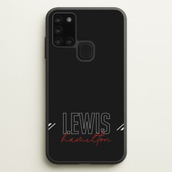 Racer Stripes Hamilton  - F1 Phone Case for Galaxy A21s