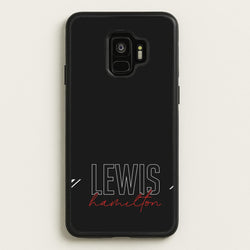 Racer Stripes Hamilton  - F1 Phone Case for Galaxy S9