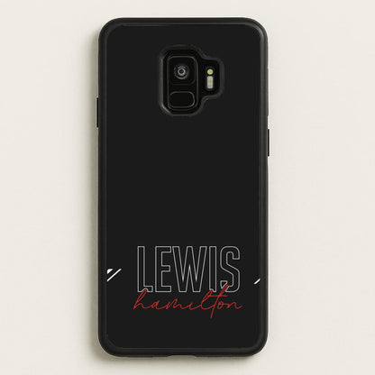Racer Stripes Hamilton  - F1 Phone Case for Galaxy S9