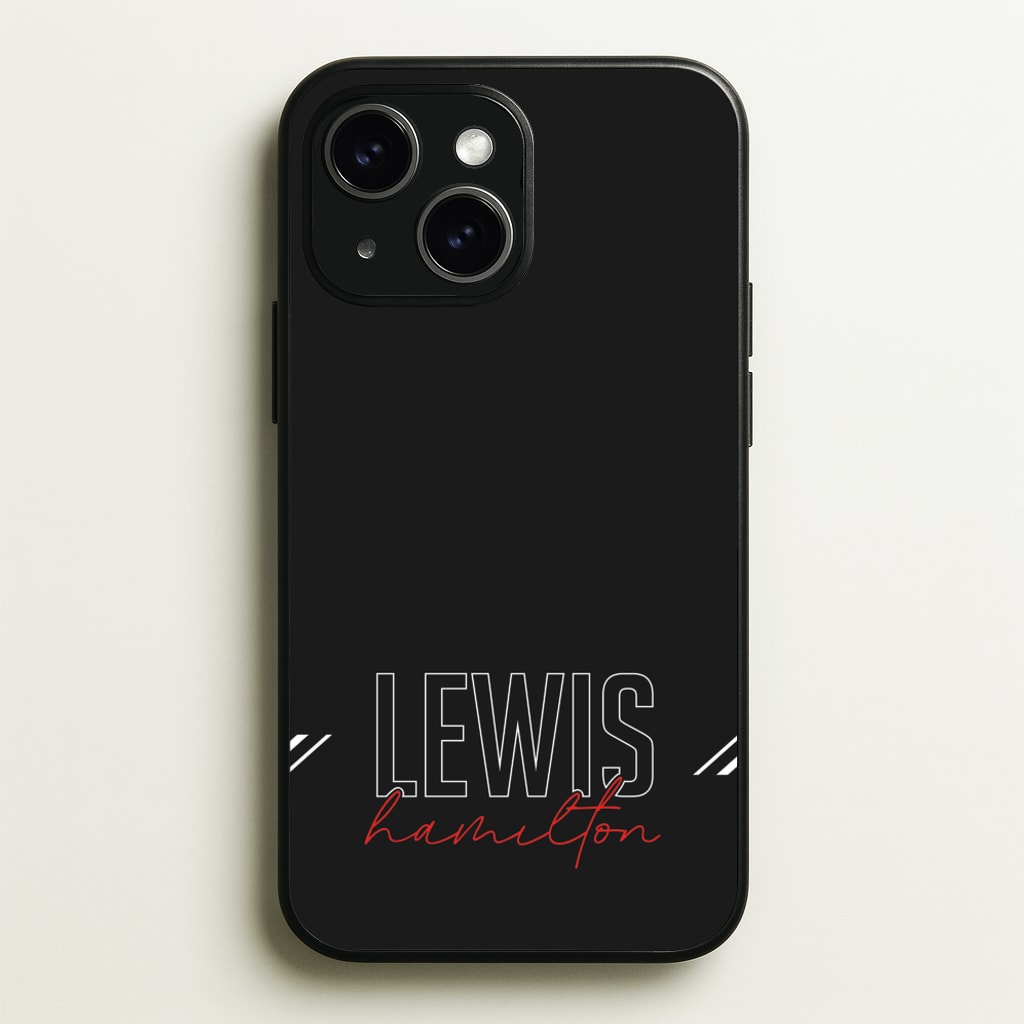 Racer Stripes Hamilton  - F1 Phone Case for iPhone 15