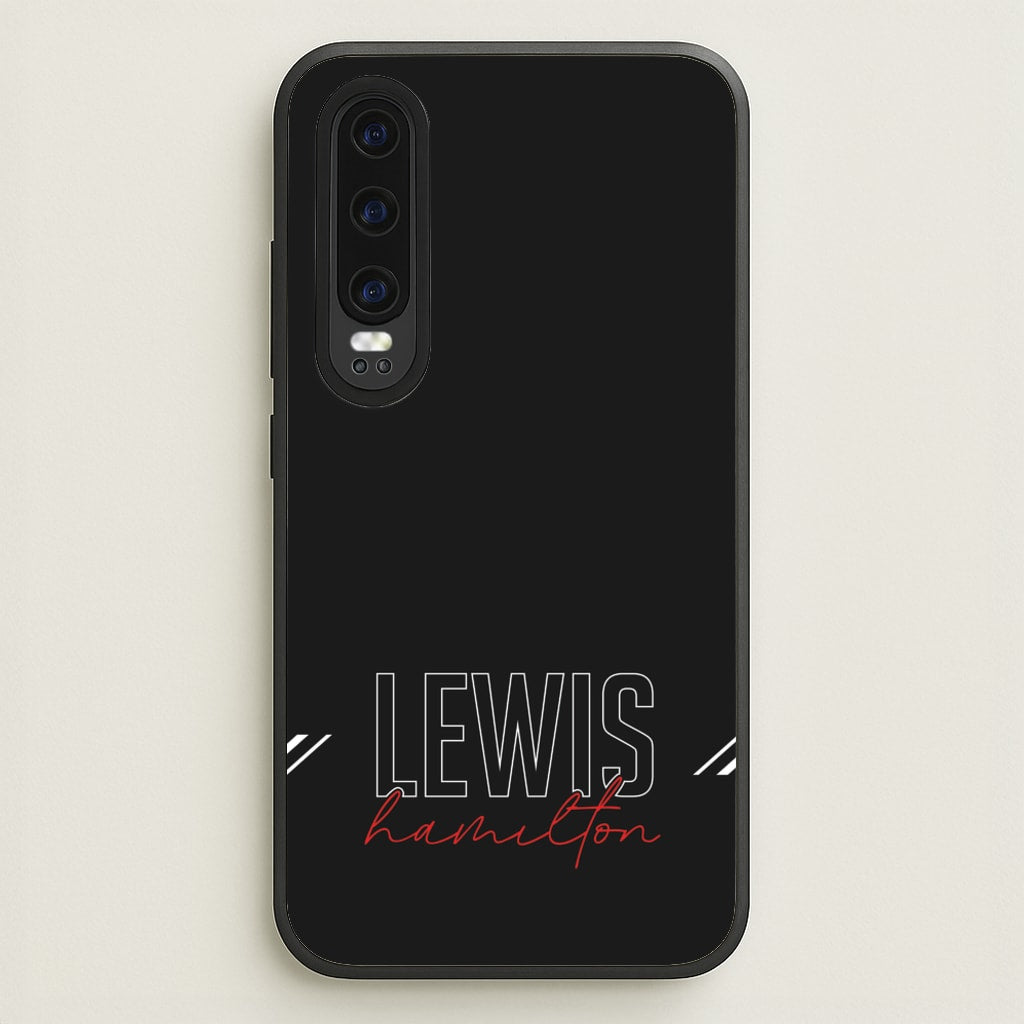 Racer Stripes Hamilton  - F1 Phone Case for Huawei P30