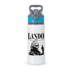 Lando Black And Green  Active Water Bottle - Blue