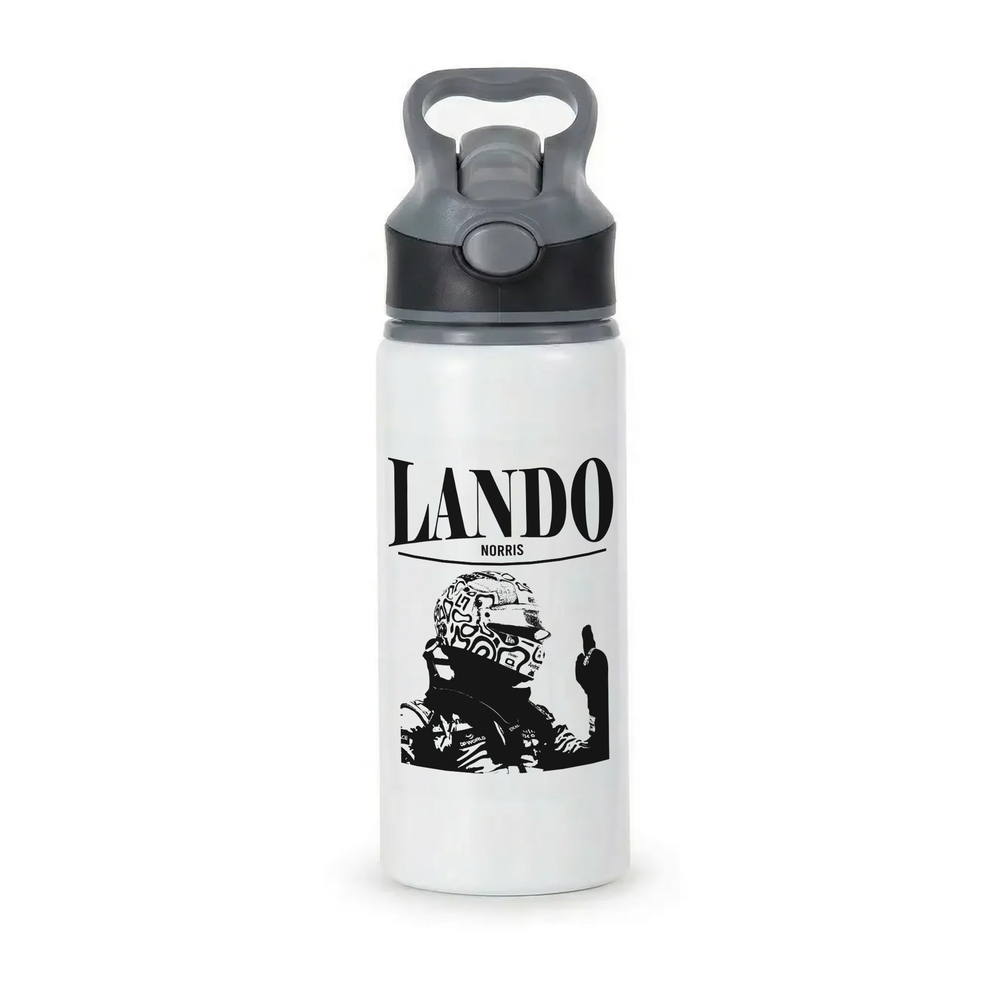 Lando Black And Green  Active Water Bottle - Black