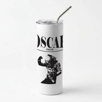 Oscar Orange And Black Skinny Tumbler