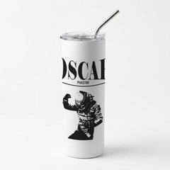 Oscar Orange And Black Skinny Tumbler