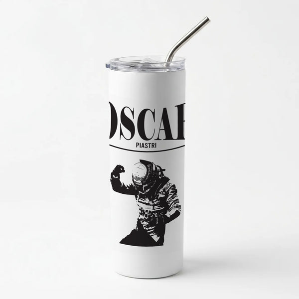 Oscar Orange And Black Skinny Tumbler