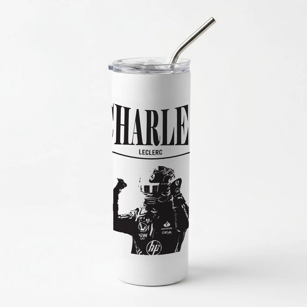 Charles Red And Gold Skinny Tumbler