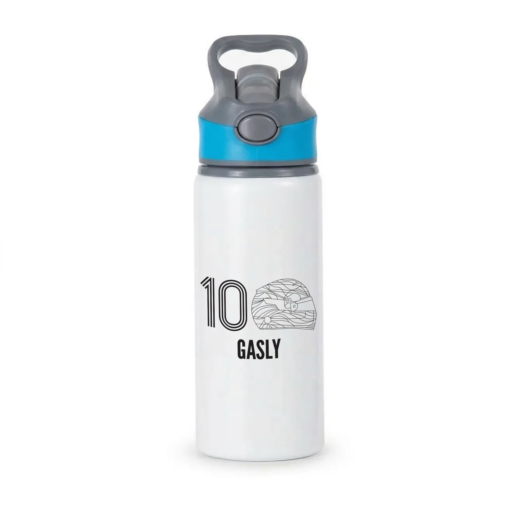 Gasly Helmet 2026 Active Water Bottle - Blue