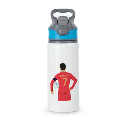 Ronaldo - Football Active Water Bottle - Blue