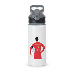 Ronaldo - Football Active Water Bottle - Black