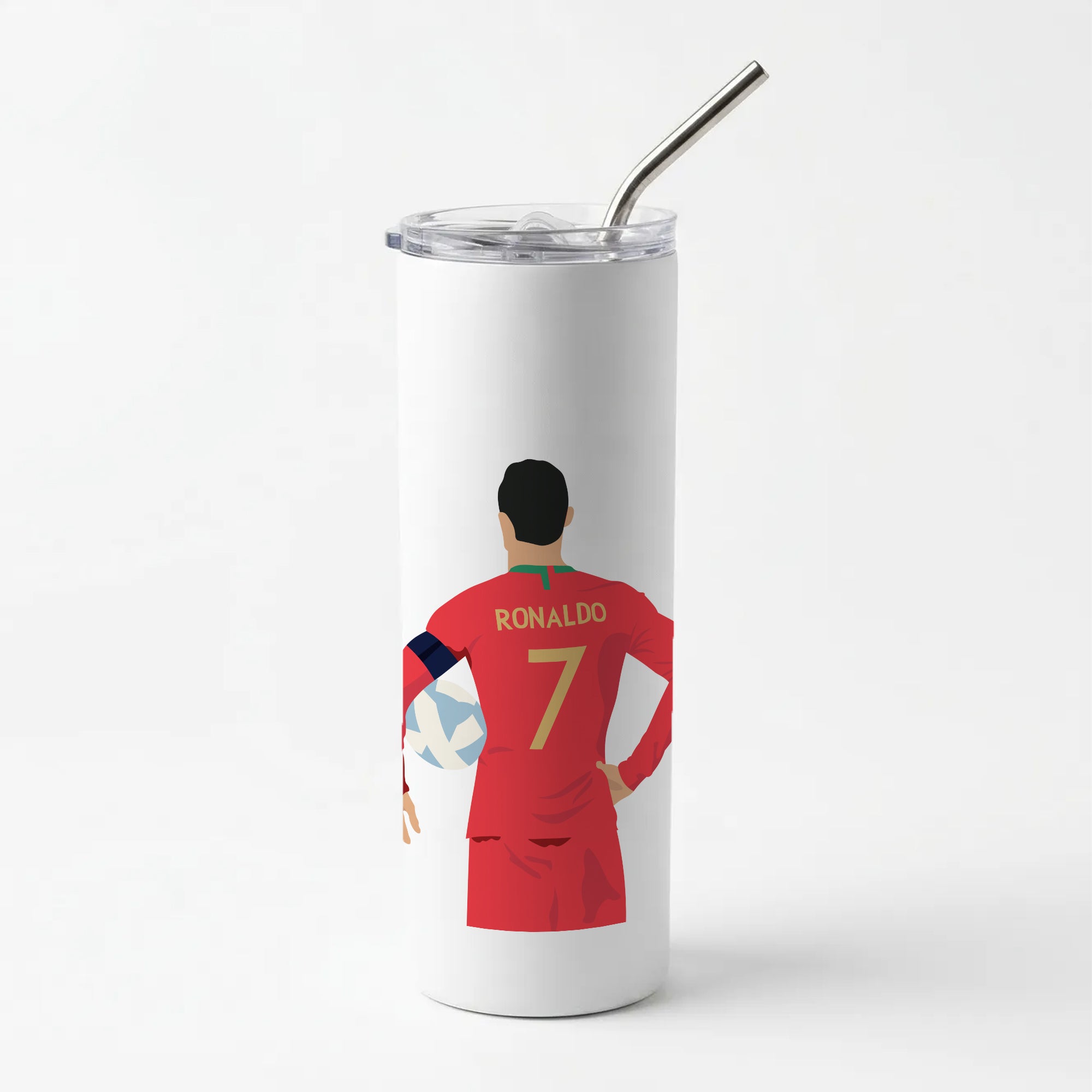 Ronaldo - Football Skinny Tumbler