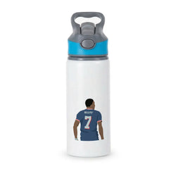 Mbappe - Football Active Water Bottle - Blue