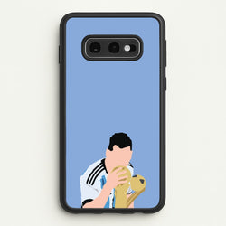 GOAT - Messi  - Football Phone Case for Galaxy S10e
