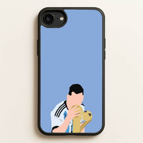 GOAT - Messi  - Football Phone Case for iPhone 6 / 7 / 8 / SE