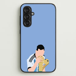 GOAT - Messi  - Football Phone Case for Galaxy S23FE