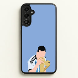 GOAT - Messi  - Football Phone Case for Galaxy A36