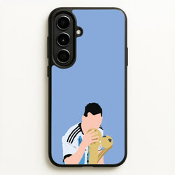GOAT - Messi  - Football Phone Case for Galaxy A56
