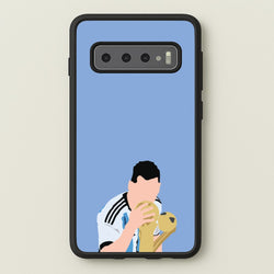 GOAT - Messi  - Football Phone Case for Galaxy S10