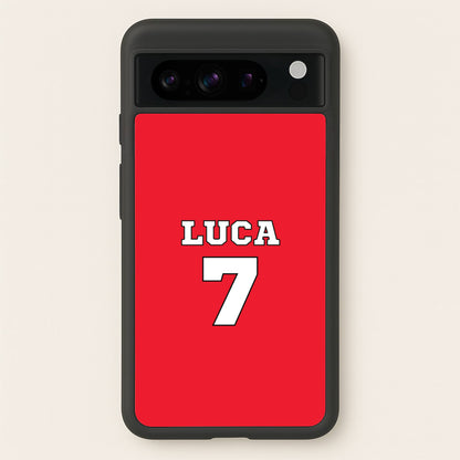 Red - Personalised Football  - Football Phone Case for Google Pixel 8 Pro