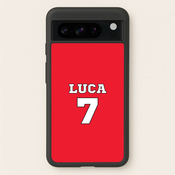 Red - Personalised Football  - Football Phone Case for Google Pixel 8 Pro