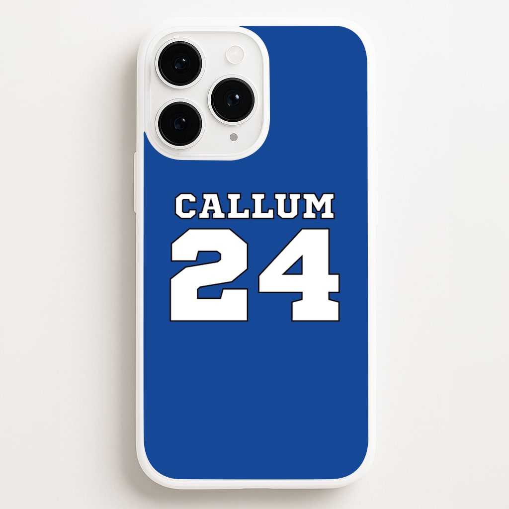 Dark Blue - Personalised Football Phone Case