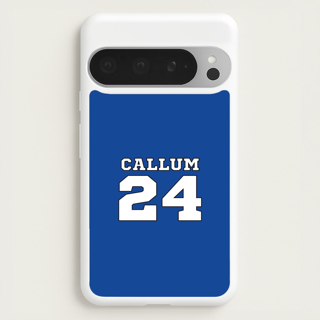 Dark Blue - Personalised Football  - Football Phone Case for Google Pixel 9 Pro XL