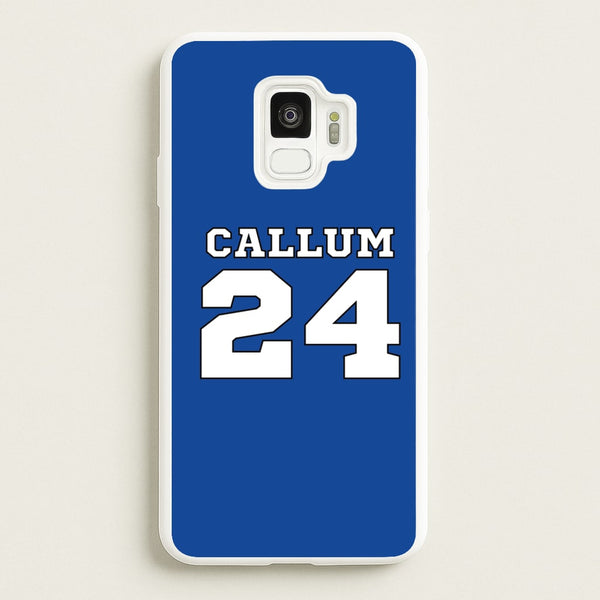 Dark Blue - Personalised Football  - Football Phone Case for Galaxy S9