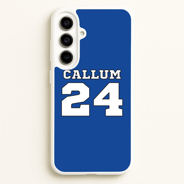 Dark Blue - Personalised Football  - Football Phone Case for Galaxy A56