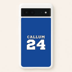 Dark Blue - Personalised Football  - Football Phone Case for Google Pixel 7
