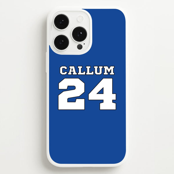 Dark Blue - Personalised Football  - Football Phone Case for iPhone 13 Pro Max