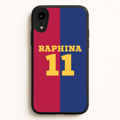 Red And blue  - Football Phone Case for iPhone XR