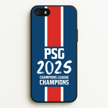Champion League Winners 25 PSG  - Football Phone Case for iPhone 5 / 5s / SE 2016