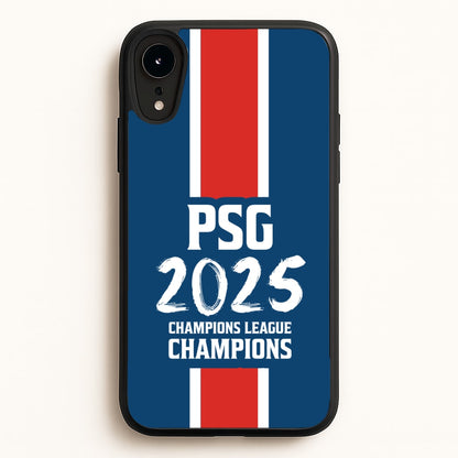 Champion League Winners 25 PSG  - Football Phone Case for iPhone XR