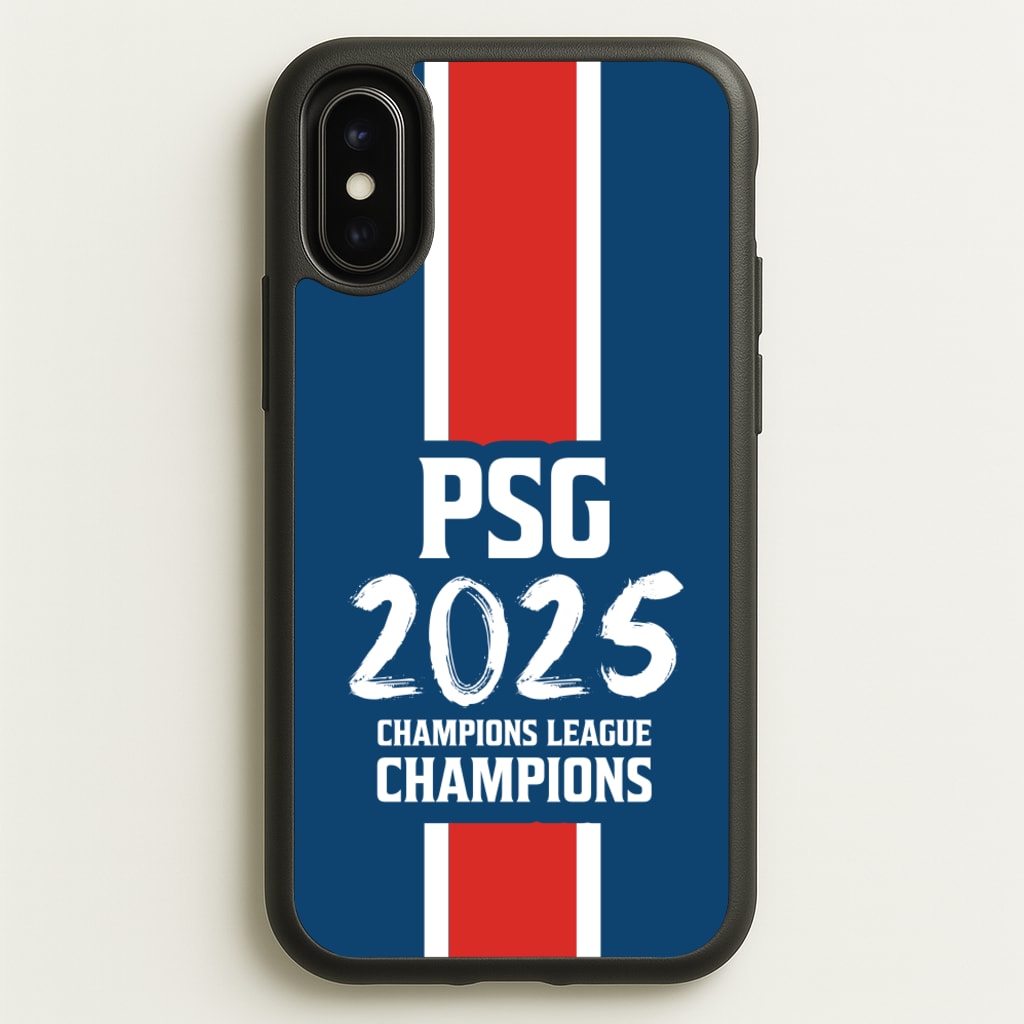 Champion League Winners 25 PSG  - Football Phone Case for iPhone X / XS