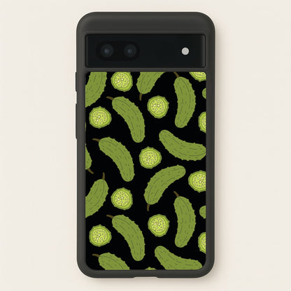 Pickle Assortment Pattern  - Food Patterns Phone Case for Google Pixel 7a
