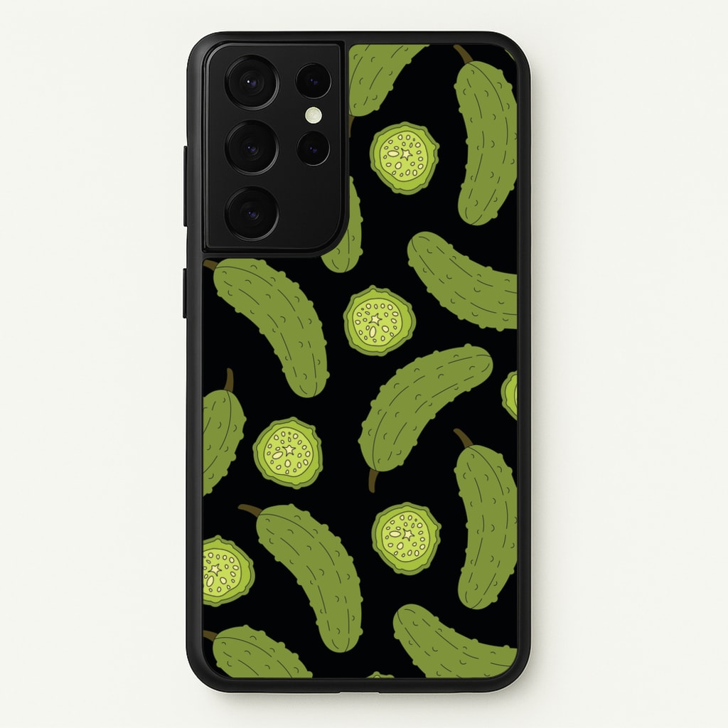 Pickle Assortment Pattern  - Food Patterns Phone Case for Galaxy S21 Ultra