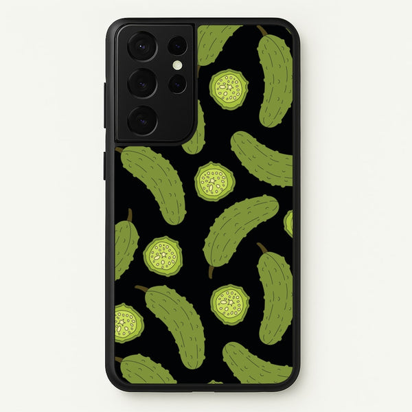 Pickle Assortment Pattern  - Food Patterns Phone Case for Galaxy S21 Ultra